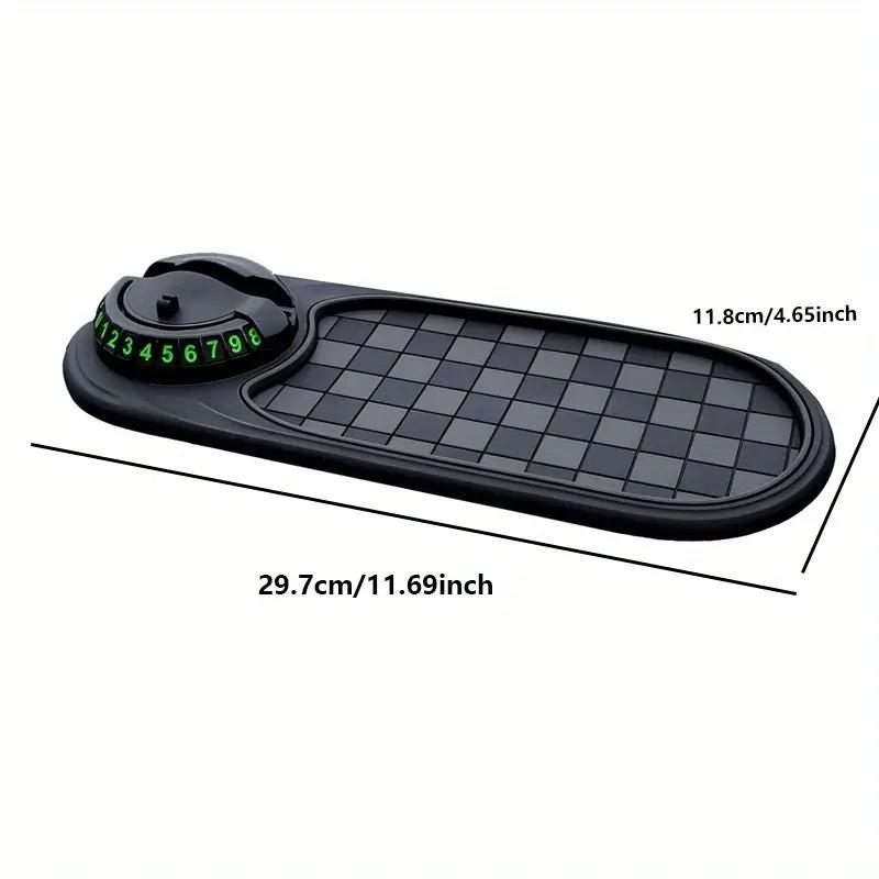 Automotive Anti-slip Pad Car Mobile Phone Stand Dashboard Decorative Pad Mobile Phone Rotary Stand High Temperature Durable High End Square Creative Interior Accessories Car Storage Pad
