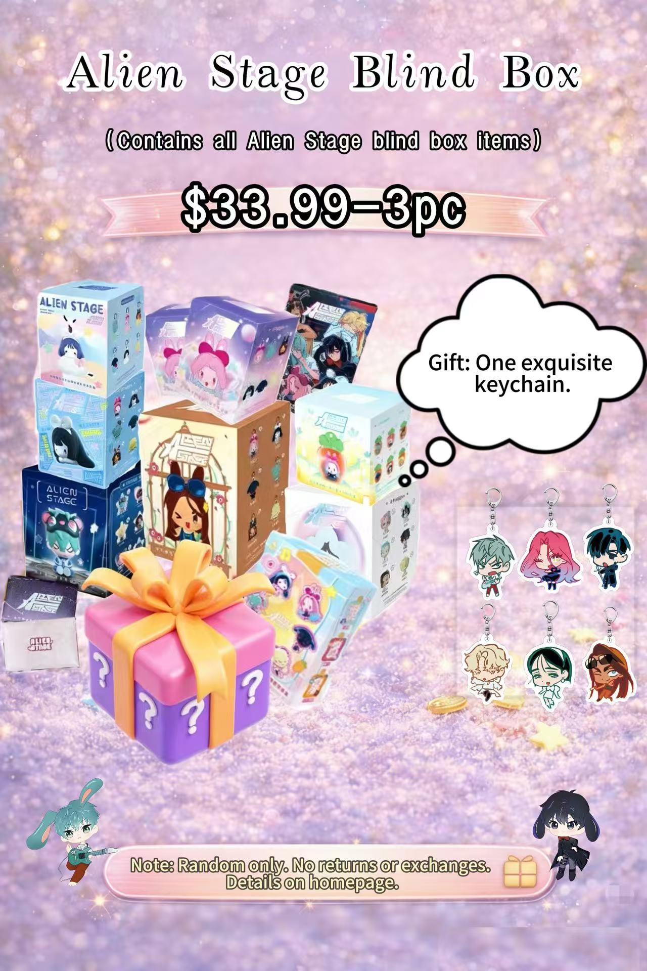 Alien Stage Blind Box Gift Set Series – IvanTill, MiziSua, Hyuluka Mystery Plush Set for Fans & Collectors