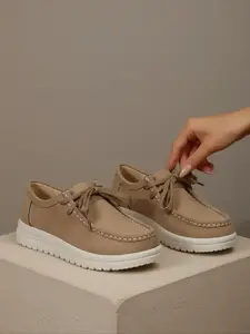 Women's Fashion Slip-On Loafers, Casual Lightweight Flat Shoes, Comfortable Minimalist Workwear, All-Season Plain Design, Slip On Flats