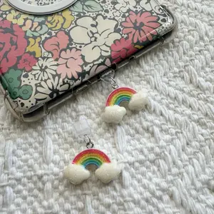 Rainbow Kindle Charms - Decorative accessories for your Kindle or phone