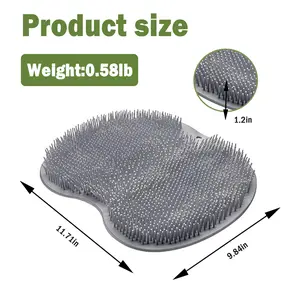 Shower Foot Scrubber Mat, Non-slip Back Washer Back Exfoliating Bath Wash Pad, Wall Mounted Slip Foot Scrubber for Cleaning and Exfoliating, Foot Cleaner for Men and Women and more