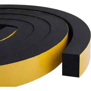 Weather Stripping  2-Roll, 1 Inch Wide X 3/4 Inch Thick, Insulation Strips with Adhesive for Door & Automotive, Air Conditioner Seal (13  , 6.5 /Roll)
