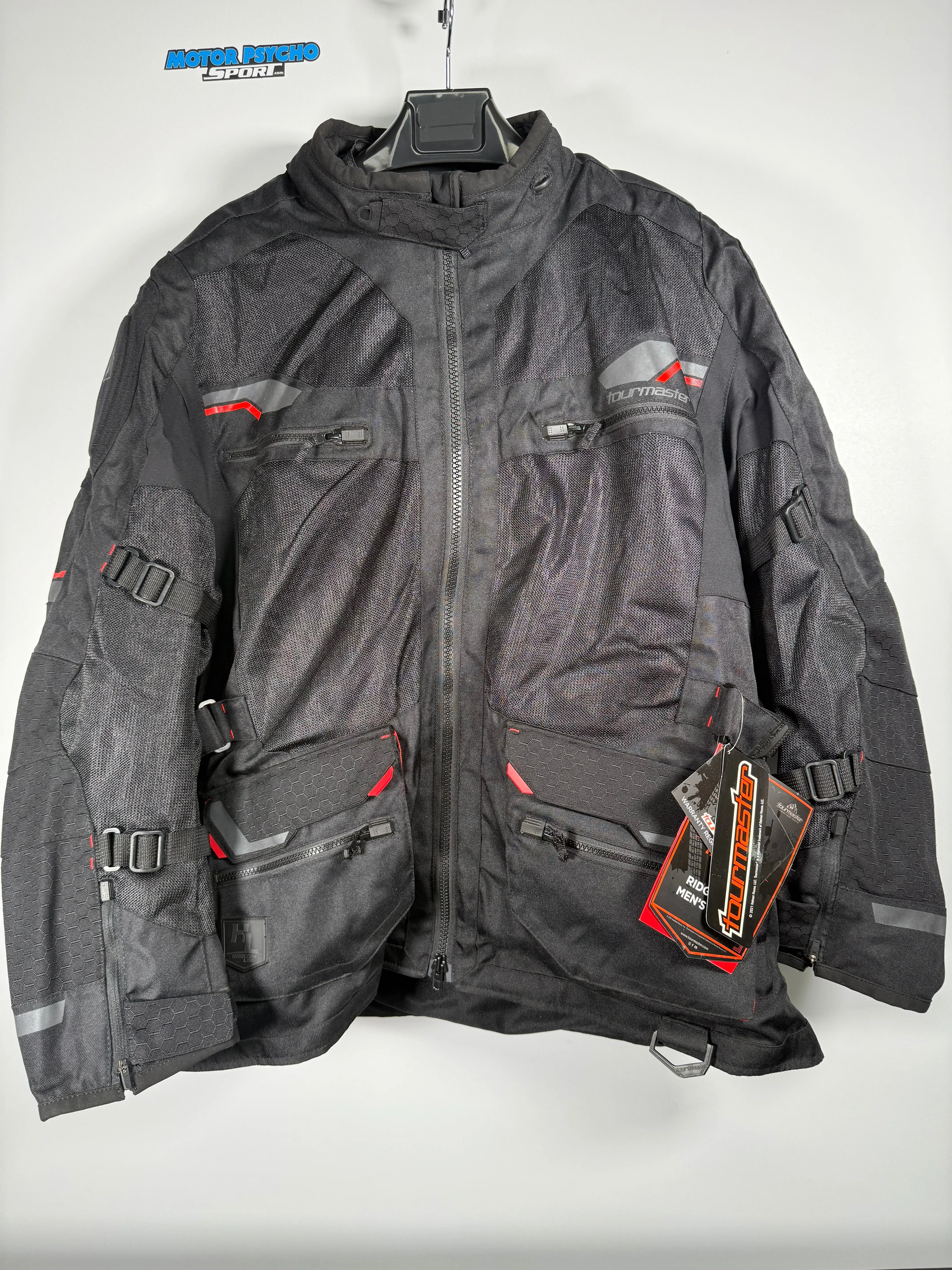 Tourmaster Men's Ridgecrest Mesh Adventure Jacket - Black - Size XXXL - OPEN BOX