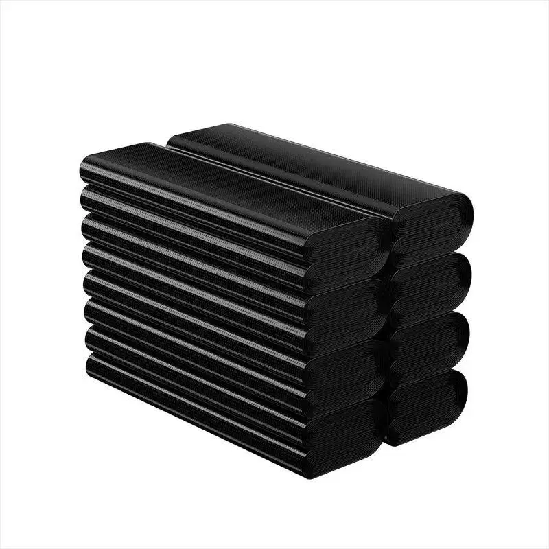 Household Thickened Black Hand-Held Trash Bags, Disposable Plastic Vest Garbage Bags for Kitchen Use, Wholesale Home Care Supplies