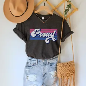 Bi Pride Shirt, Bisexual Flag T-Shirt, LGBTQA+ Tee, Pride Month Gift, Unisex Pride Rainbow TShirt, Love is Love Clothing, Social Justice Top 3VJ