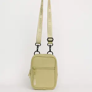 Leather Fern Crossbody Sling