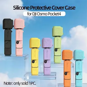 for DJI Osmo Pocket4 Silicone Protective Cover Case, Perfect for HolidayTravel, Outdoor Sports, Ideal Gift and Party, Multiple Colors Available | Screen and Lens Full Protection | Lightweight Design | Free Anti-Lost Lanyard | Ideal Gift for Pocket 4 Users
