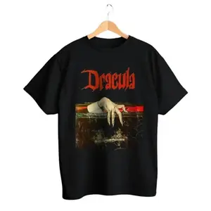 Vintage Dracula T-shirt, Vintage Halloween Shirt, Classic Horror Gift, Halloween Tee, Retro Horror, Literature Shirt, Book Lover Gift, Dracula T-shirt, Horror Fan, Classic Literature, Dark Aesthetics, Goth T-shirt, Vintage Dracula Tee, Bram T-shirt Cotton