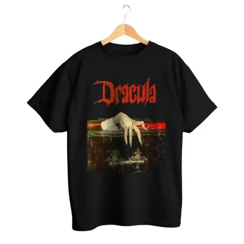 Vintage Dracula T-shirt, Vintage Halloween Shirt, Classic Horror Gift, Halloween Tee, Retro Horror, Literature Shirt, Book Lover Gift, Dracula T-shirt, Horror Fan, Classic Literature, Dark Aesthetics, Goth T-shirt, Vintage Dracula Tee, Bram T-shirt Cotton