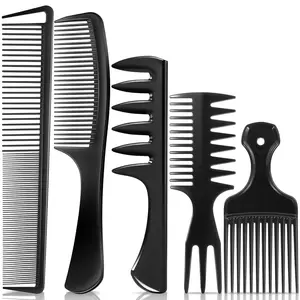 5 count Combs for Men, Hair Pick Comb Set for Afro Black Mens Curls, Wide  Medium Toothed Styling Dressing for Twist Detangler  Hair