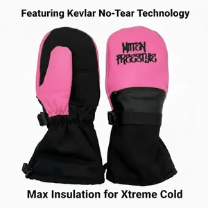 Mitten Freestyle Leather Mitten with Kevlar No-Tear Technology (KNTT) - Pink/Black