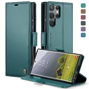 Galaxy S26 Ultra Phone Case Protector with Card Holder, RFID Blocking Wallet Cover, Durable Magnetic Stand, Shockproof Protection