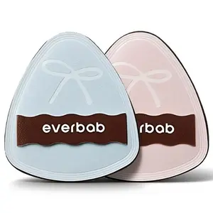 Everbab 2pcs Soft Air Cushion Makeup Puff, Blending Foundation Sponge for Wet Dry Use, Non-Absorbent Face Powder Puff for Makeup Applicator