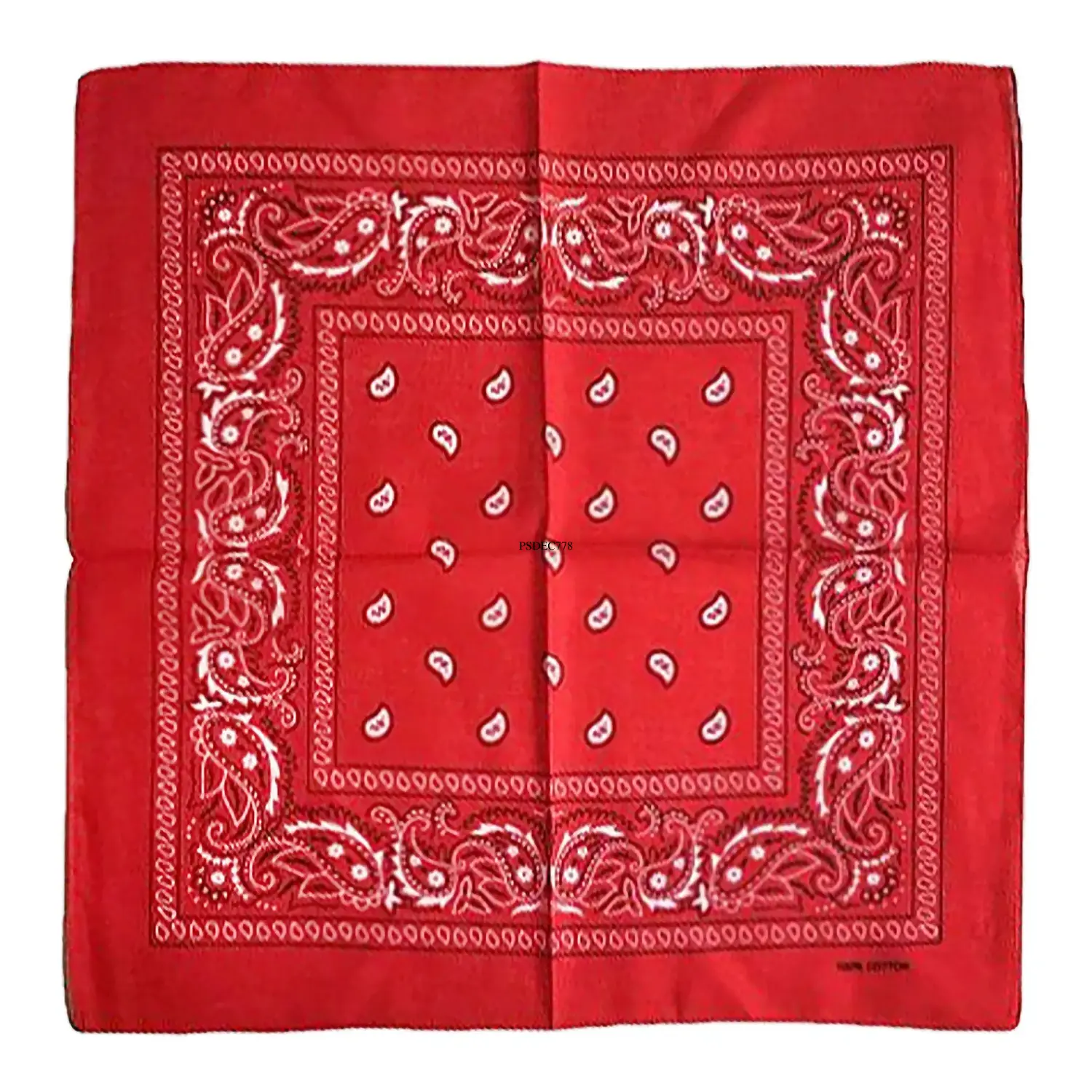 Red Paisley Bandana (Each)