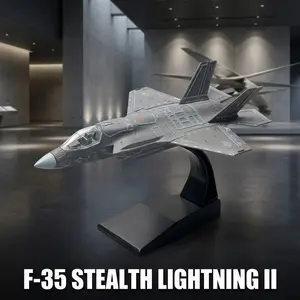 1:72 F-35 Aircraft Model with Base, Durable Plastic, Adult Collectible, Desk Decor, Office Decoration, Perfect for Aviation Enthusiasts