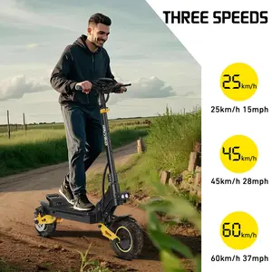iENYRID IE-ES1 Portable Folding High Speed Electric Scooter, 2400W Dual Motor, 48V20.8Ah Battery, 10-Inch Tires, 60KM/H Max Speed, 50-60KM Range, for Urban & Off-Road Use, High Speed Scooter, Portable Folding Scooter