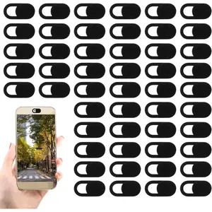 50 Pcs Webcam Cover Slide, 0.023 Inch Ultra-Thin Universal Laptop Camera Cover Slide for Laptop, Computer, Phone Protect Your Privacy and Security