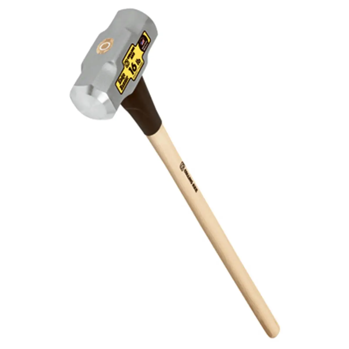 Truper MD16HC 16 lb. Steel Head Sledge Hammer - Heavy-Duty Hand Tool, Drop-Forged Deep Tempered Rust-Resistant Carbon Steel Head, Hickory Wood Replacement Handle for Construction, Metal Work (16 Inches)