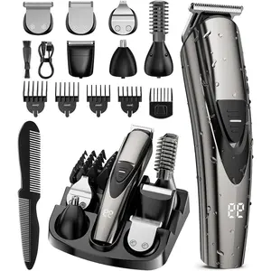 [TikTokShopStockUp]SHPAVVER BElectric Body Hair Shaver-Groin Hair Trimmer, Ball Trimmer for Men - 17pcs Replaceable Ceramic Blade Heads,USB Recharge,Waterproof Male Hygiene Razor Safe Quick Gifts Cordless Gentle Trimming Fast Trimming