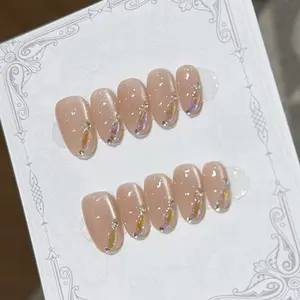 Handmade Press On Nails | 10pcs Set | Reusable Fake Nails