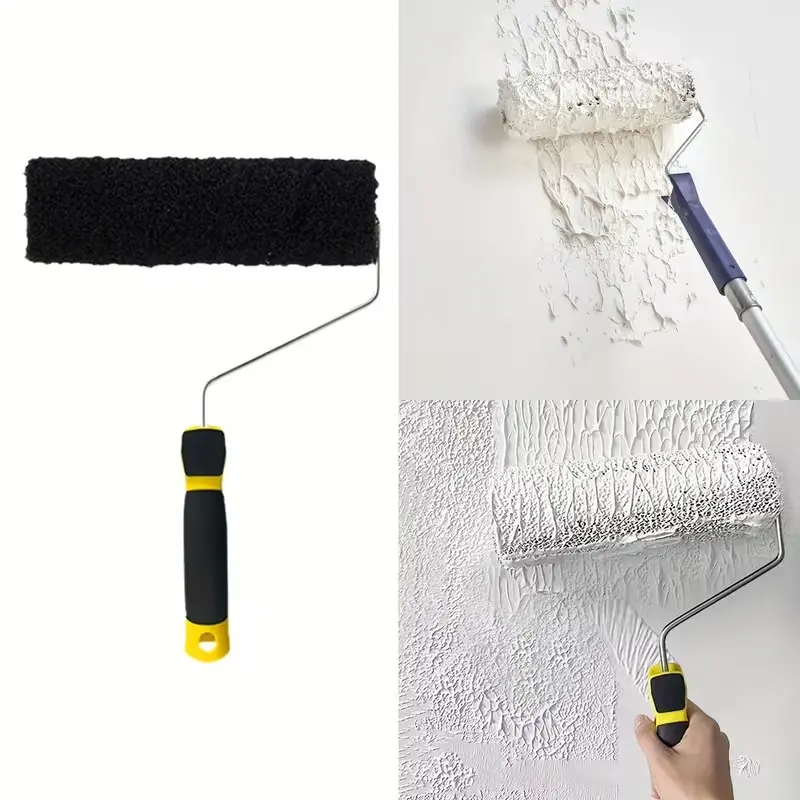 Single 9.84inch Putty Roller with Handle, Easy Application for Putty and Cleaning, Plaster Roller for Sleek Finish