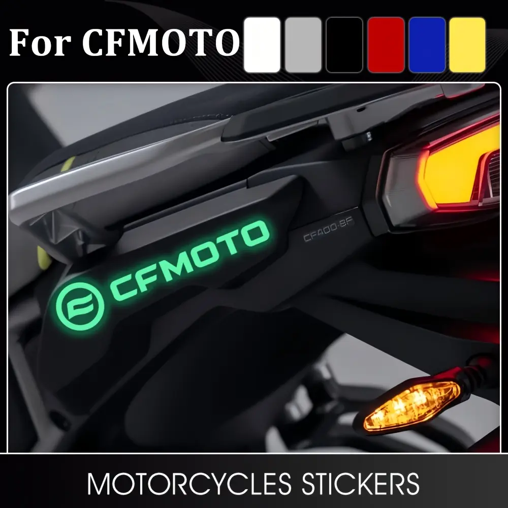 1Pc CFMOTO Motorcycle Glow Sticker for 450MT 650MT 800MT NK800 CLX700 650NK 300SR 450 650 800 Waterproof PET Pin, MT Accessories, Motorcycle Stickers