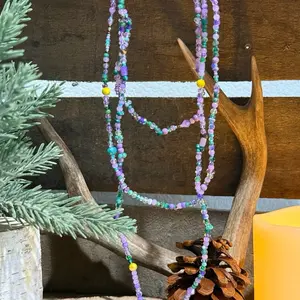 Purple Meadow Seed Bead Strand Set of 3