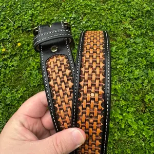 Custom Handmade Leather Belt Size 38