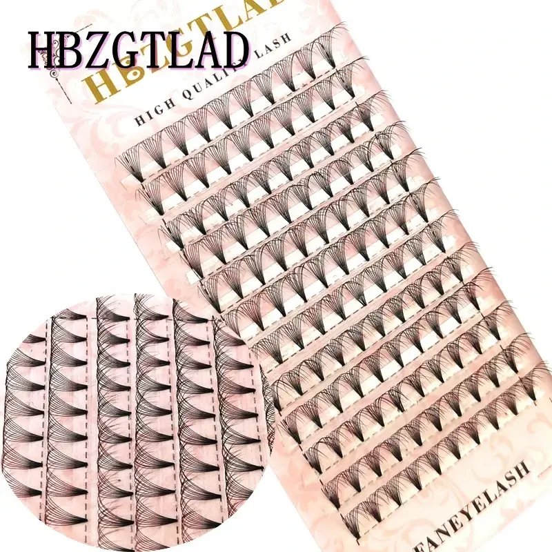 HBZGTLAD 6D/8D/10D Russian Volume Eyelashes Extension Short Stem Pre made Fans D/DD Curl Mink Lash Eyelash Individual Extensions 2026 New