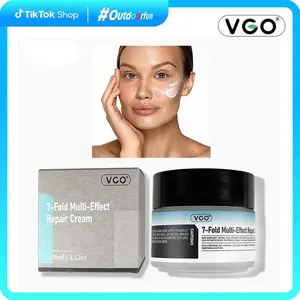 VGO Moisturizing Cream 7-Fold Multi-Effect Repair Cream Body and facial moisture skincare for Skin Daily Repair, Any skin type 100ml / 3.53oz moisturizer  pilling collagen brighten Organic Smooth