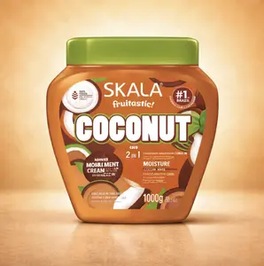 NEW! Skala Coconut Oil Hair Cream – 2-in-1 Treatment & Styling | 1000g | Moisturizes Curls | Vegan & Sulfate-Free for Curly Hair (3ABC) Haircare