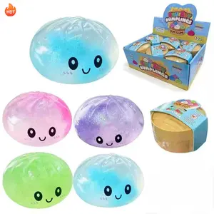 2 PACK Random Color Dumpling Squishy Mystery Dumplings Stress Balls for Adults Kids Cute Steamer Basket Design Squeezable Bun Stress Toys 2026 New Release Slime & Squishy Toys