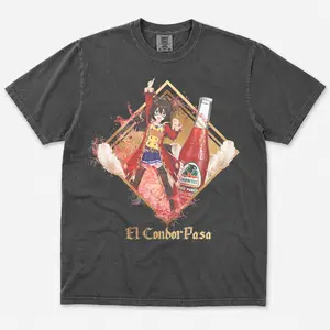 El Condor Pasa Uma Musume Drink T-Shirt – Cute Manga Anime Graphic Tee, Video Game Shirt Unisex