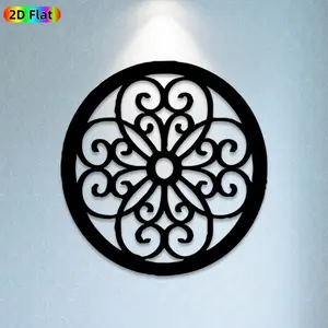 1pc Ornate Filigree Metal Wall Art, Intricate Filigree Statue Mural, Ideal Gift for New Year, Easter, Filigree Art Enthusiasts, Rust-Resistant Metal Wall Decor Wall Sculptures, Perfect for Living Room Walls & Garden Fence Decor Enthusiasts