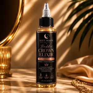 Soft Moon Botanicals Baddie Elixir Rosemary & Castor Hair & Scalp Oil | Nourishing Botanical Oil with Black Seed, Pumpkin Seed, Jojoba & Vitamin E