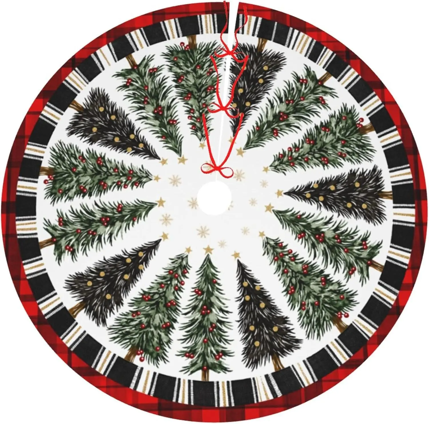 Trees Christmas Tree Skirt 36 Inch Xmas Tree Mat Party Decor Supplies for Holiday Home Decorations