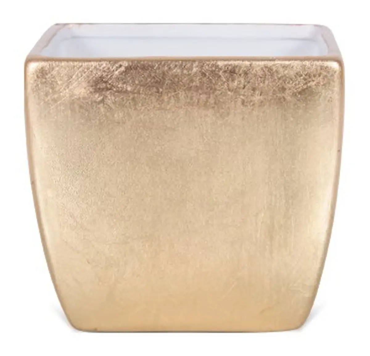 Gold Foil Painted Planter