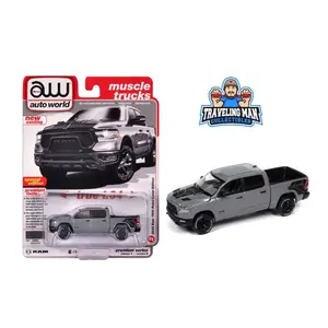 Auto World 1:64 2023 Dodge Ram 1500 Rebel Lunar Edition - Ceramic Gray - Special Edition