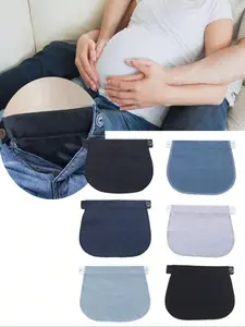 Adjustable Waist Extender for Pregnant Women Pants, Elastic Belt Expander, Comfortable Maternity Wear, Maternity Clothing, Maternity Supplies