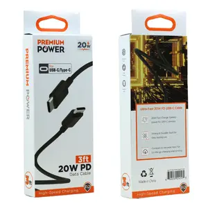 USB-C to USB-C Fast Charging Cable 3FT, 60W Power Delivery, Universal Device Compatibility, Data Sync and Charging Cord for Phones, Tablets, Laptops, 3 Feet, Model: USBC-To-UC-PD60W-Cable-3FT-Black