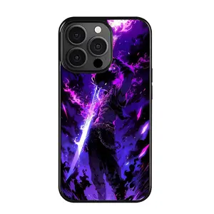 Anime Manga Solo Leveling Sung Jin-Woo Beru Igris Phone Case for iPhone 17 Pro Max 17 Air 16 14 13 12 11 Pro Max Plus Soft TPU Protaection Rugged Durable Back Cover for Boy Girl Gifts