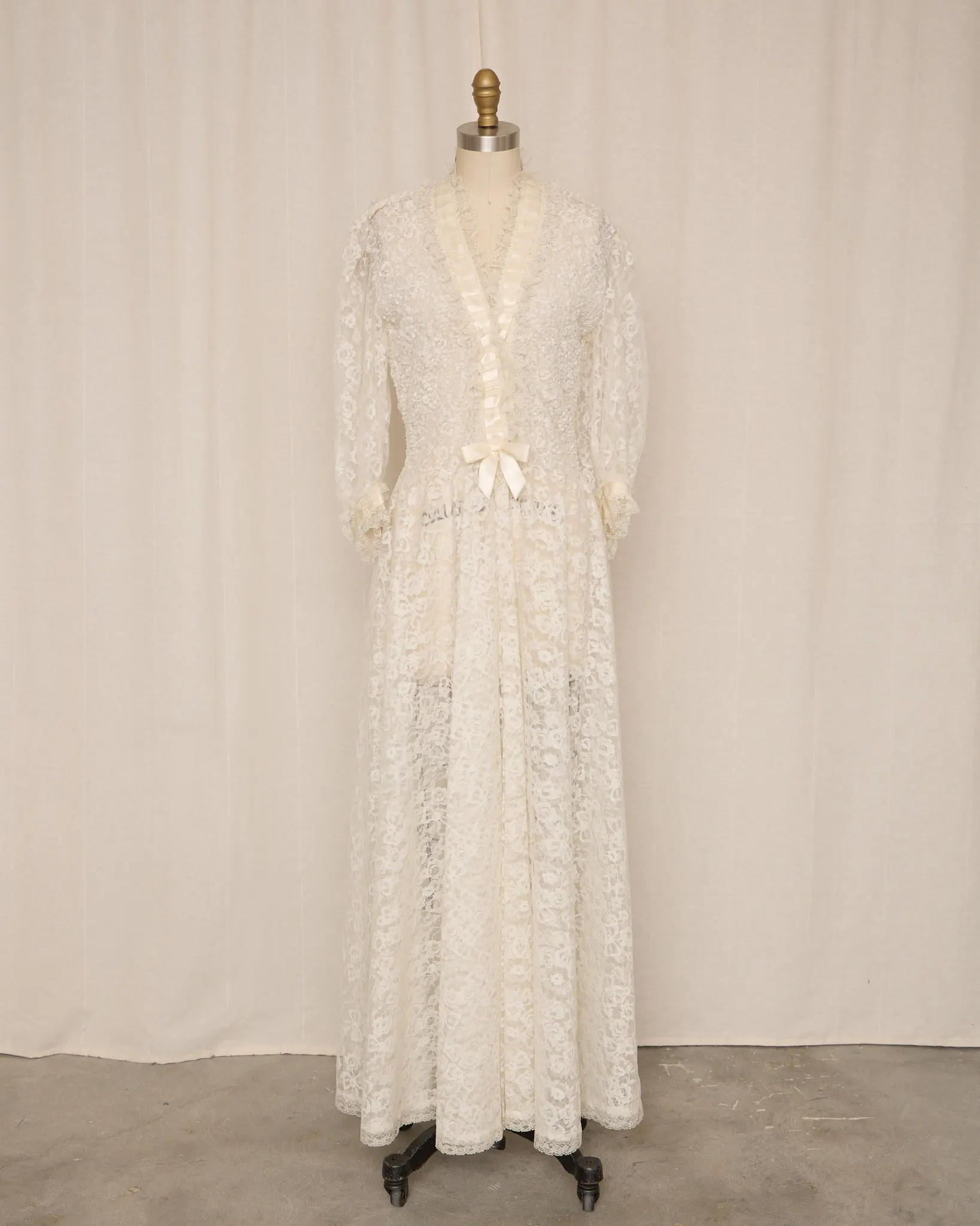 Odette Barsa Lace Bridal Dressing Gown