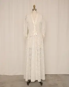 Odette Barsa Lace Bridal Dressing Gown