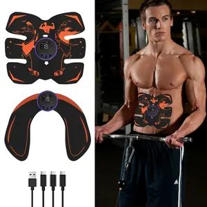 Smart Wireless Abs Stimulator & Buttocks Massager, Deep Muscle Activation, Shaping and Soothing, Fitness Enthusiasts Home Exercise Set