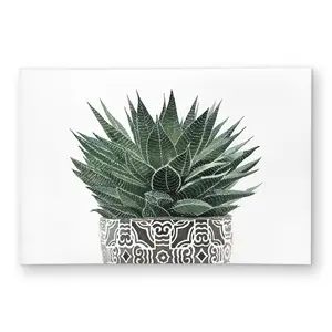 360 stand Fluffy Modern 4x6 ft Rectangular Zebra Succulent Rug - Home Decor Rugs, Zebra Plant & Cactus Themed Living Room Textile, Fluffy Modern Rug
