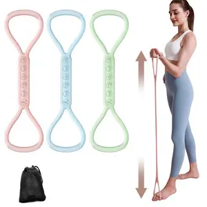 The resistance band with handle, three different intensity levels of exercise bands, arm, chest and shoulder stretching bands, Workout Band, and the 8-shaped resistance band for both men and women are very suitable for home fitness and yoga