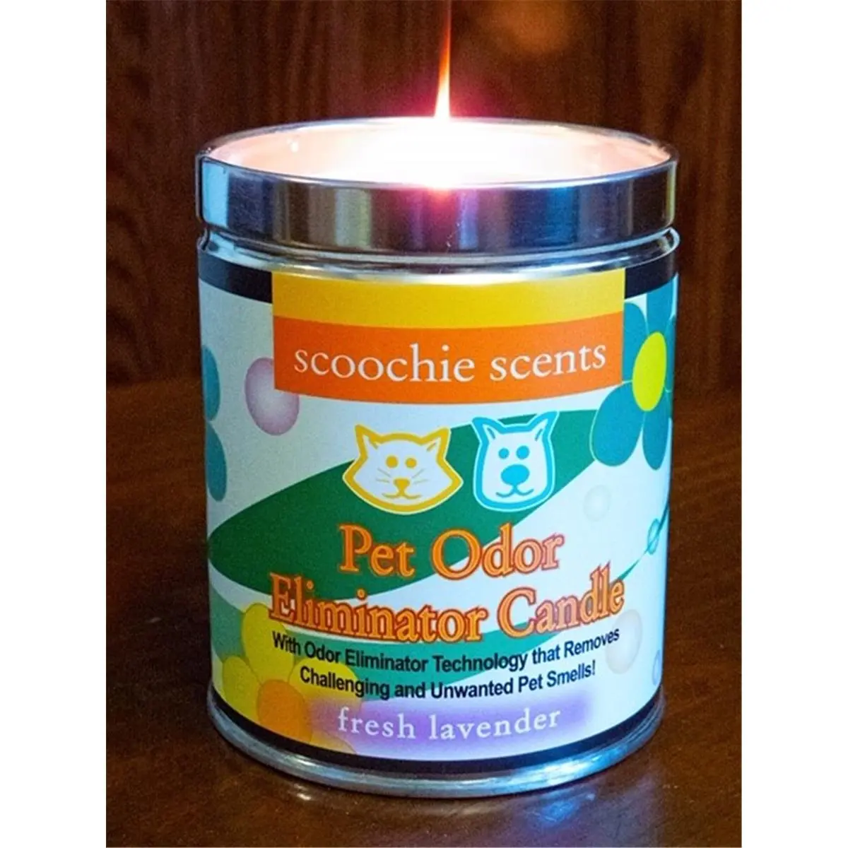 212 MAIN Fresh Lavender Odor Eliminator Cleaning Candle - 13 fl oz Aluminum Tin Home Fragrance, Floral Scent Deodorizer with Cotton Wick for Pet Smell Neutralization, Single Item, Smell Neutralizer