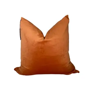 Luxx Rust Orange Velvet LUXX - Soft and Cozy Pillow