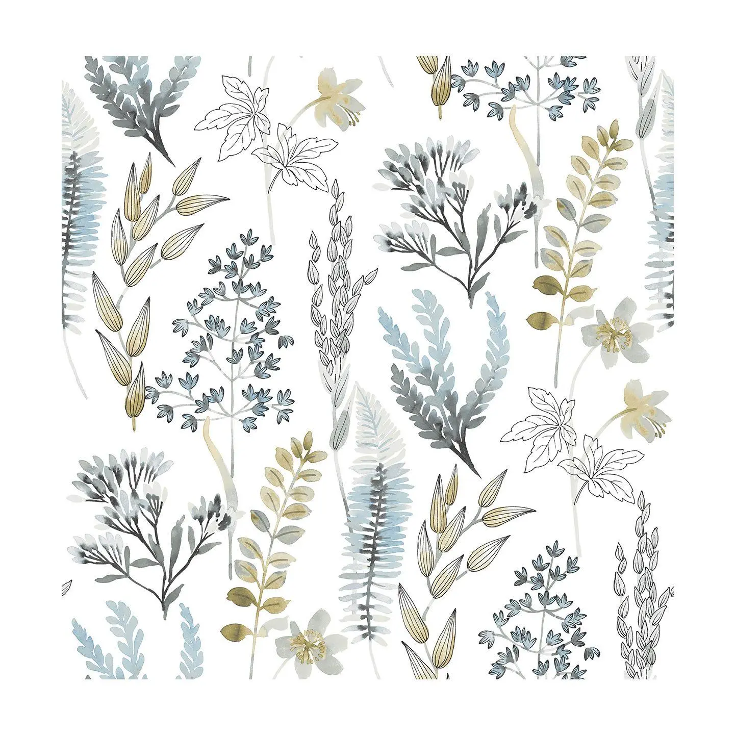 NextWall Wild Garden Peel-and-Stick Wallpaper