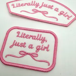 Literally, just girl embroidered patch Literally, just girl embroidered patch